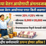 8 व्या वेतन आयोगाची अंमलबजावणी आठव्या वेतन आयोगाचा पगार किती वाढणार