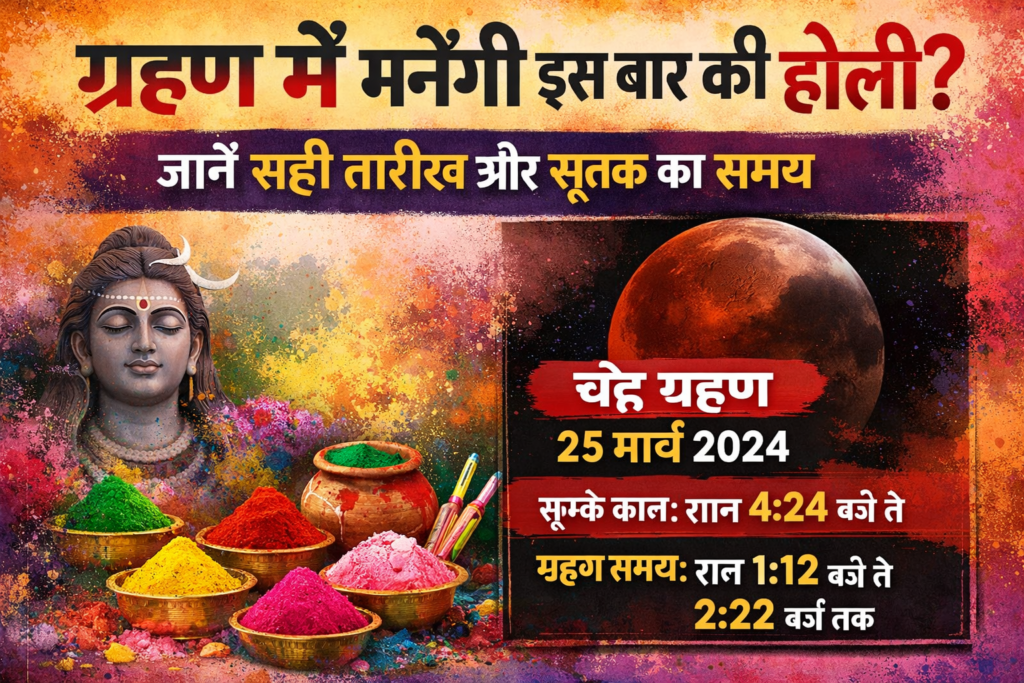 यावेळी होळी साजरी होणार का? अचूक तारीख आणि वेळ जाणून घ्या 2 ग्रहण में मनेगी इस बार की होली जानें सही तारीख और सूतक का समय 1
