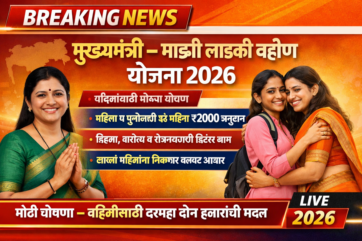 मुख्यमंत्री – माझी लाडकी बहीण योजना 2026